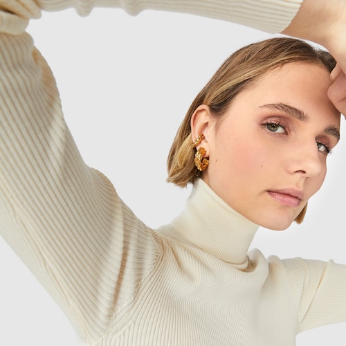 XL silver vermeil Twisted Earcuff