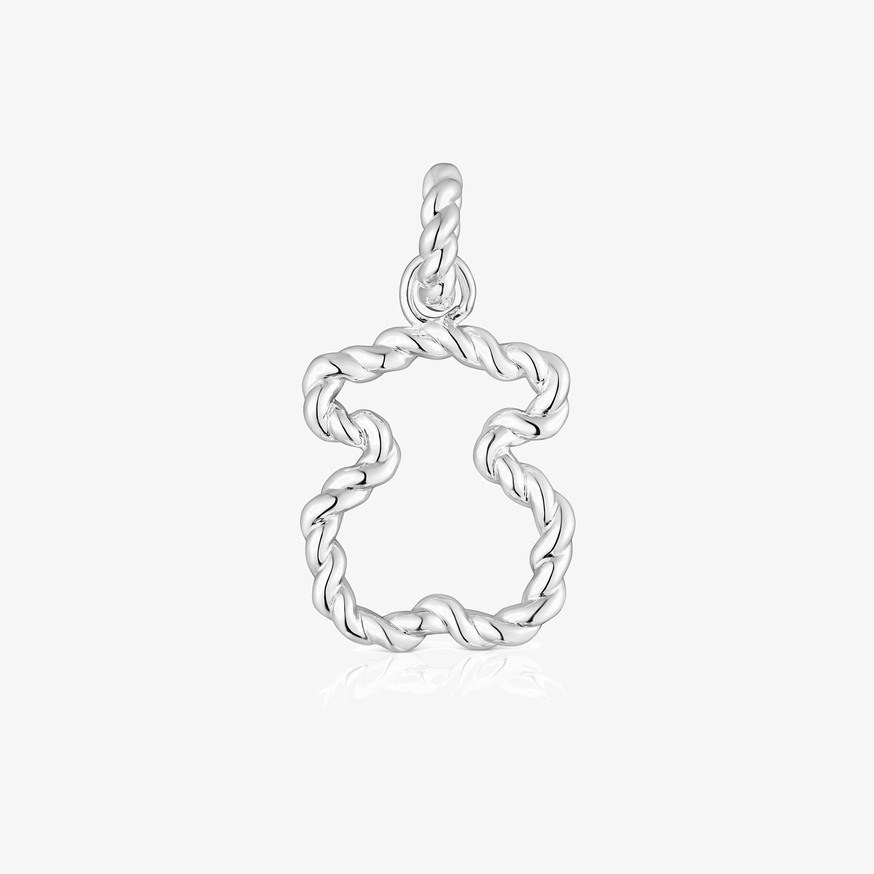 Twisted Pendant with bear silhouette
