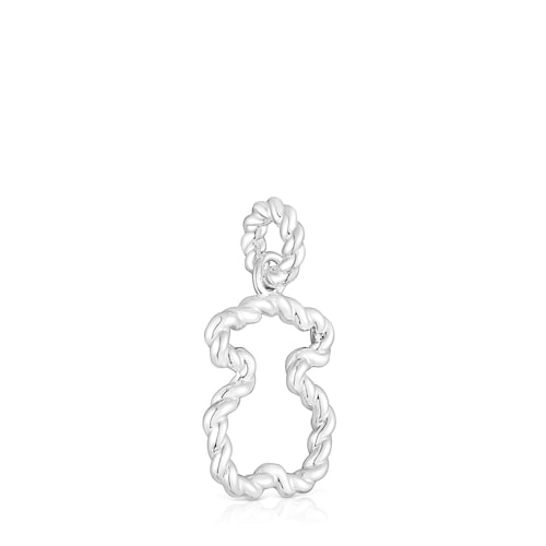 Twisted Pendant with bear silhouette
