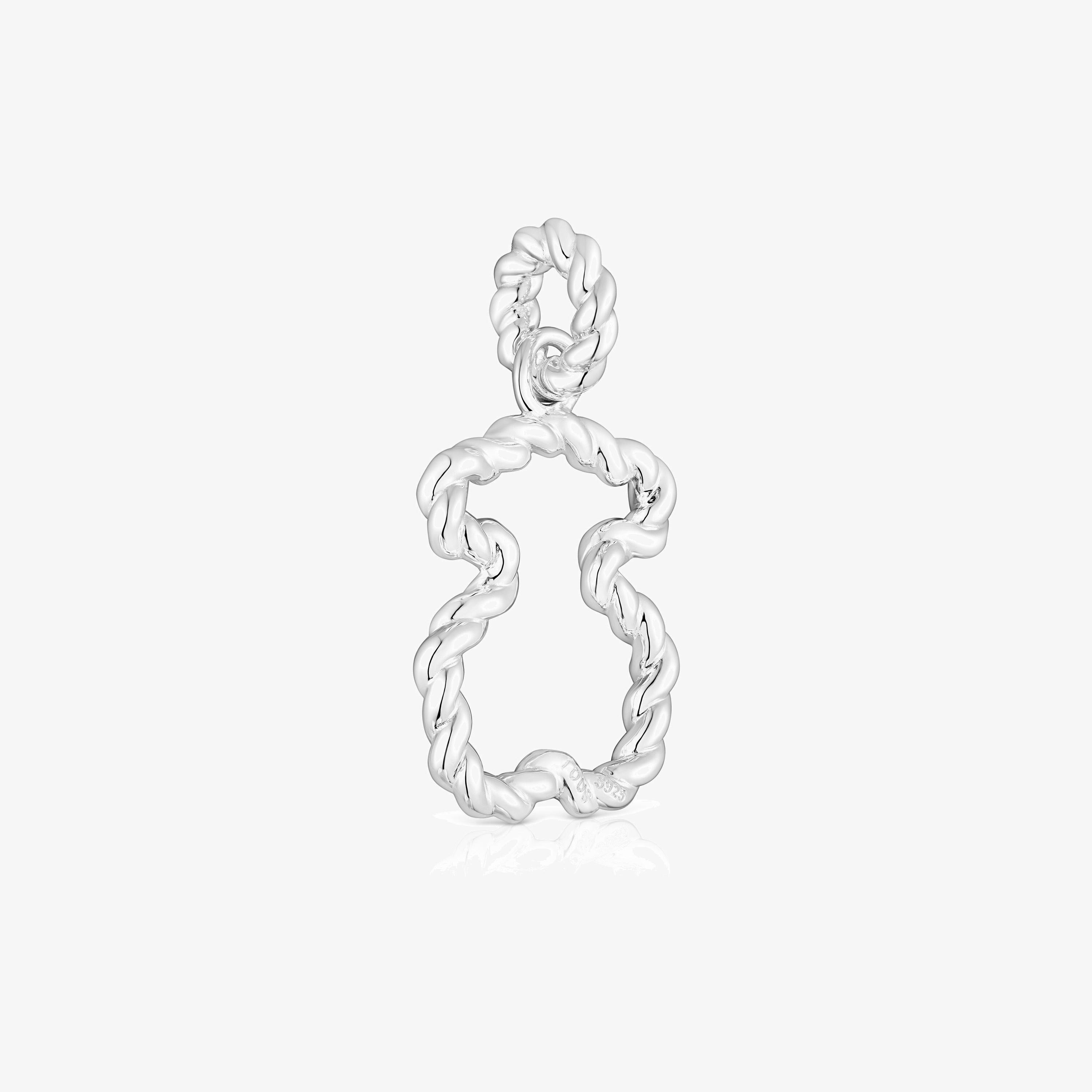 Twisted Pendant with bear silhouette