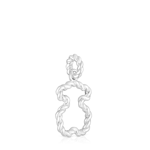 Twisted Pendant with bear silhouette