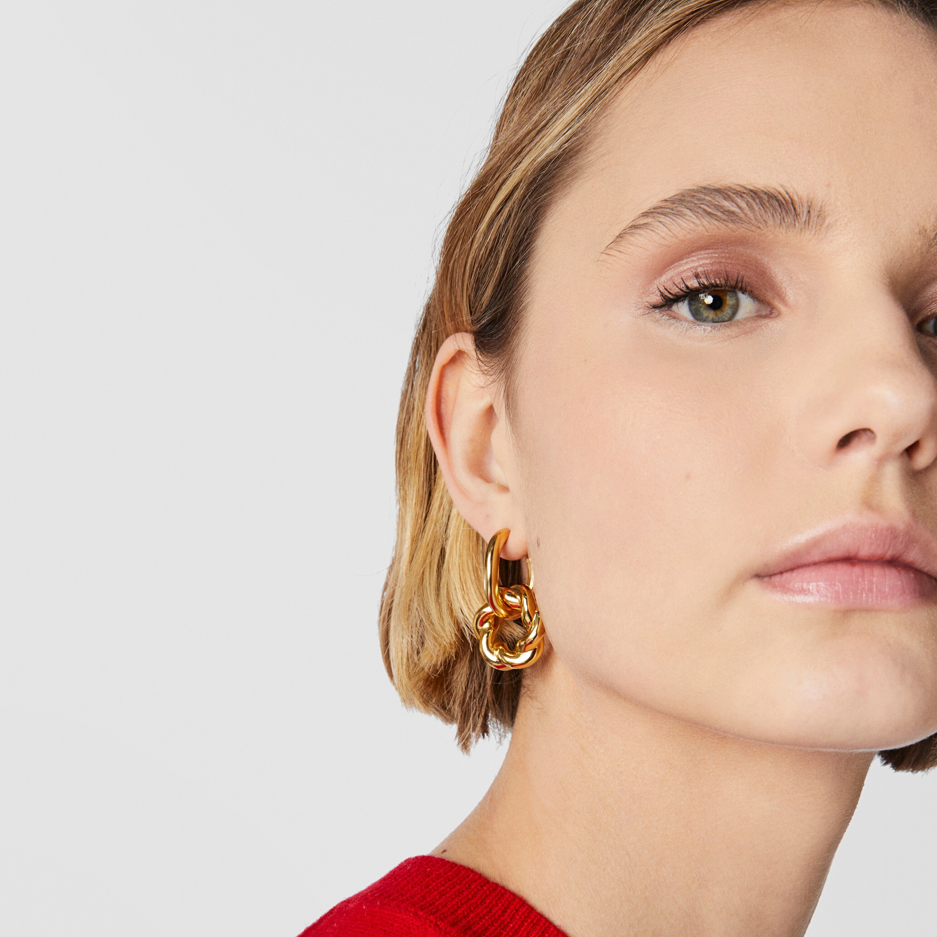 Silver vermeil Twisted donut Pendant