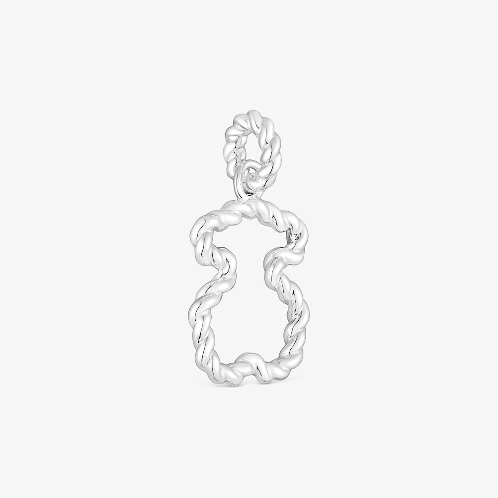 Twisted Pendant with bear silhouette