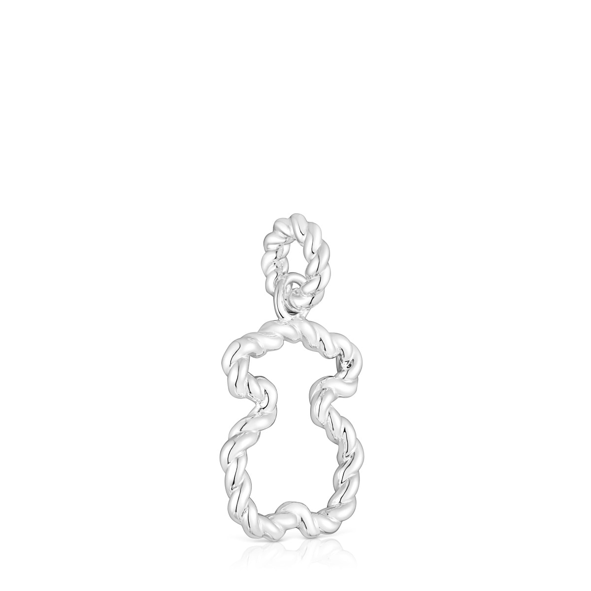 Twisted Pendant with bear silhouette