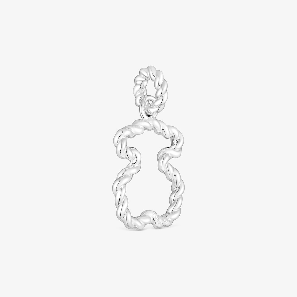 Twisted Pendant with bear silhouette
