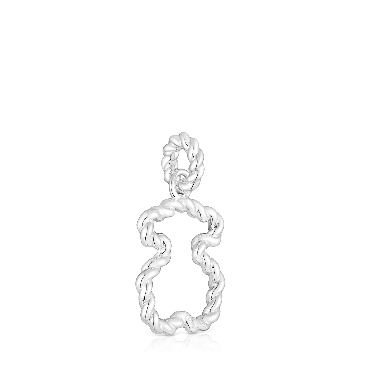 Twisted Pendant with bear silhouette