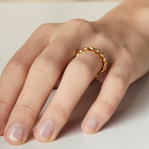Gold Twisted Ring
