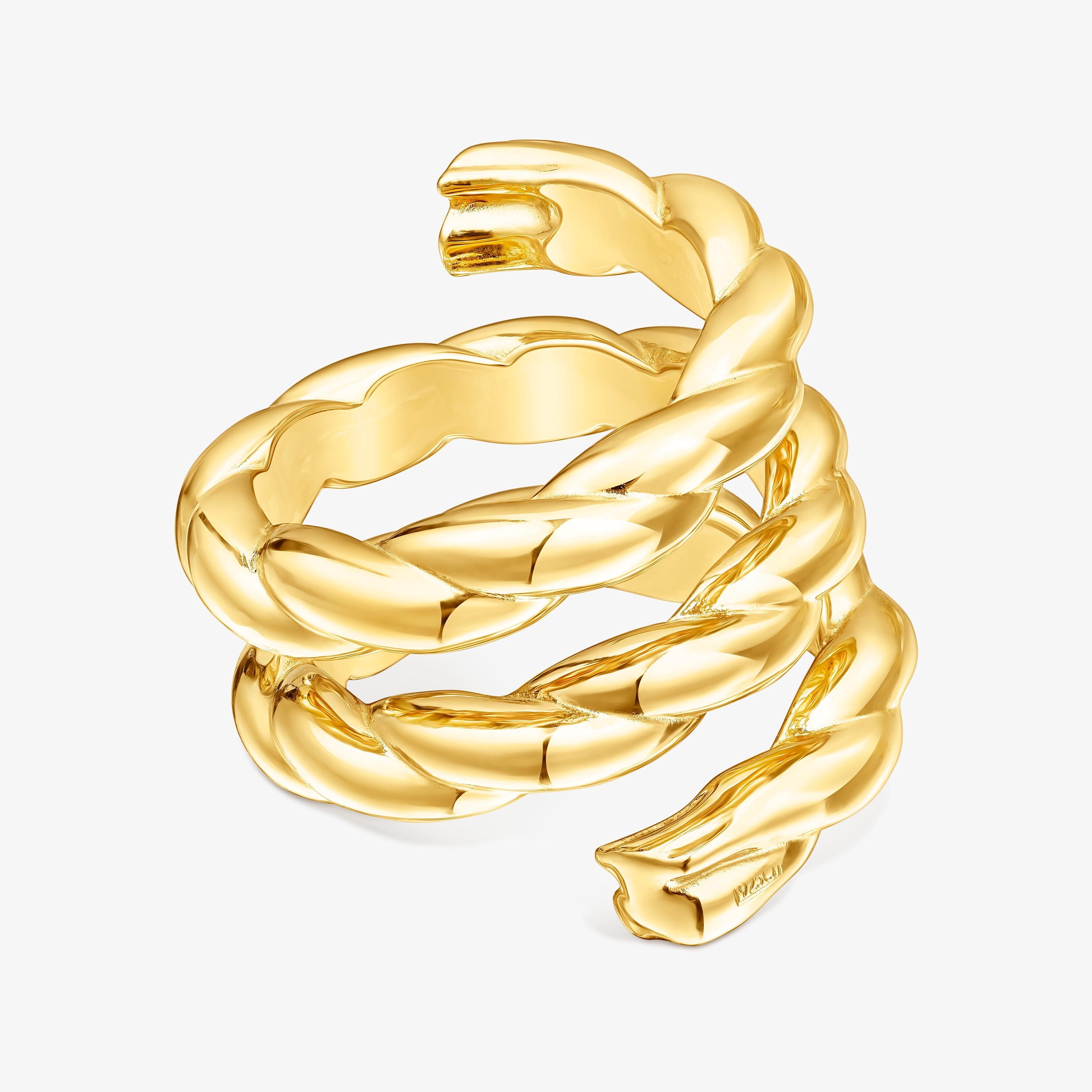 Twisted Triple Braided Ring