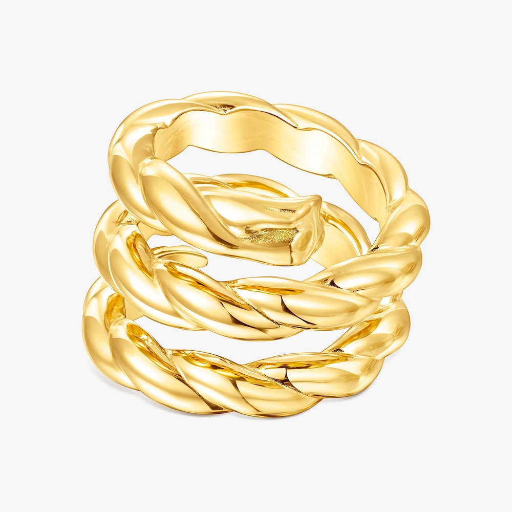 Anillo triple trenzado Twisted