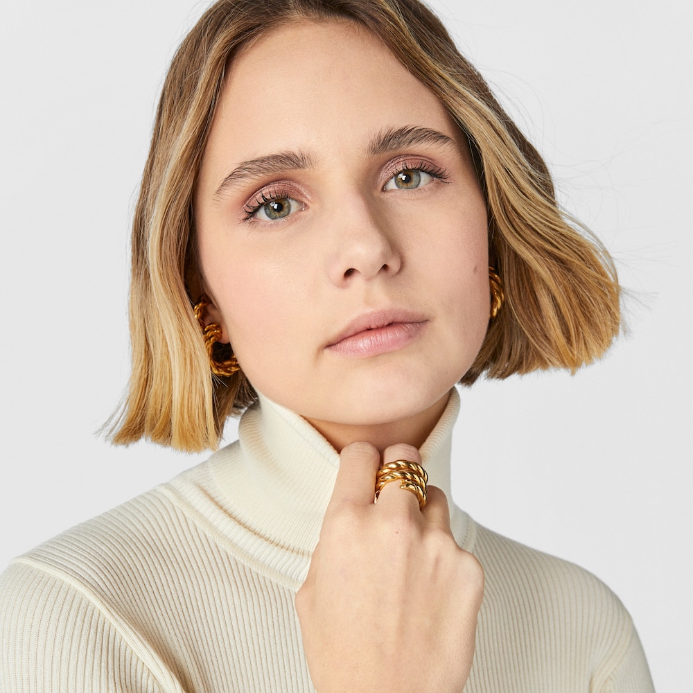 Anillo triple trenzado Twisted