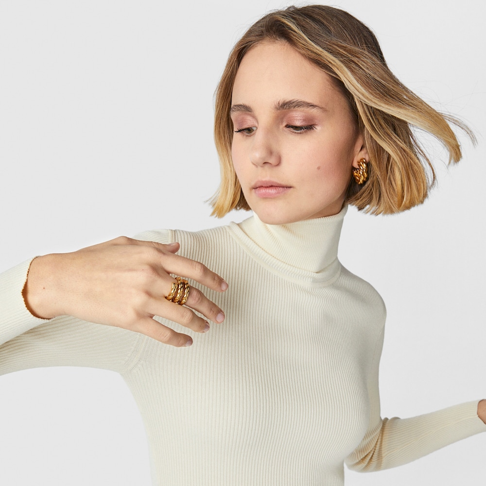 Anillo triple trenzado Twisted