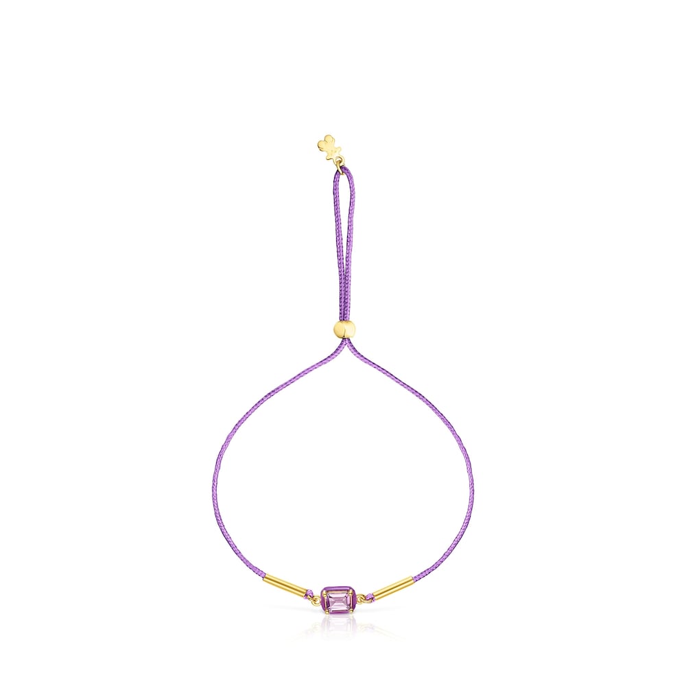 Cord TOUS Vibrant Colors Bracelet with amethyst and enamel