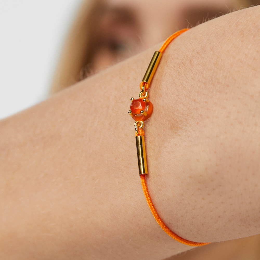 Pulseira TOUS Vibrant Colors de corda com cornalina e esmalte