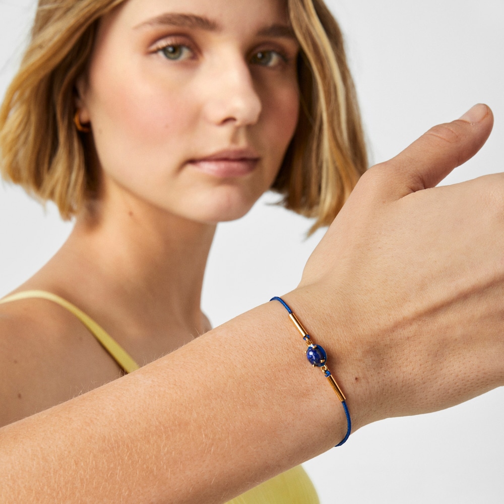Cord TOUS Vibrant Colors Bracelet with lapis lazuli and enamel