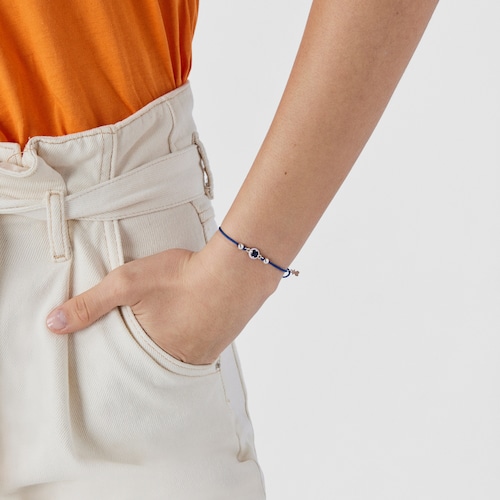 Blue cord TOUS Vibrant Colors Bracelet with sodalite and enamel