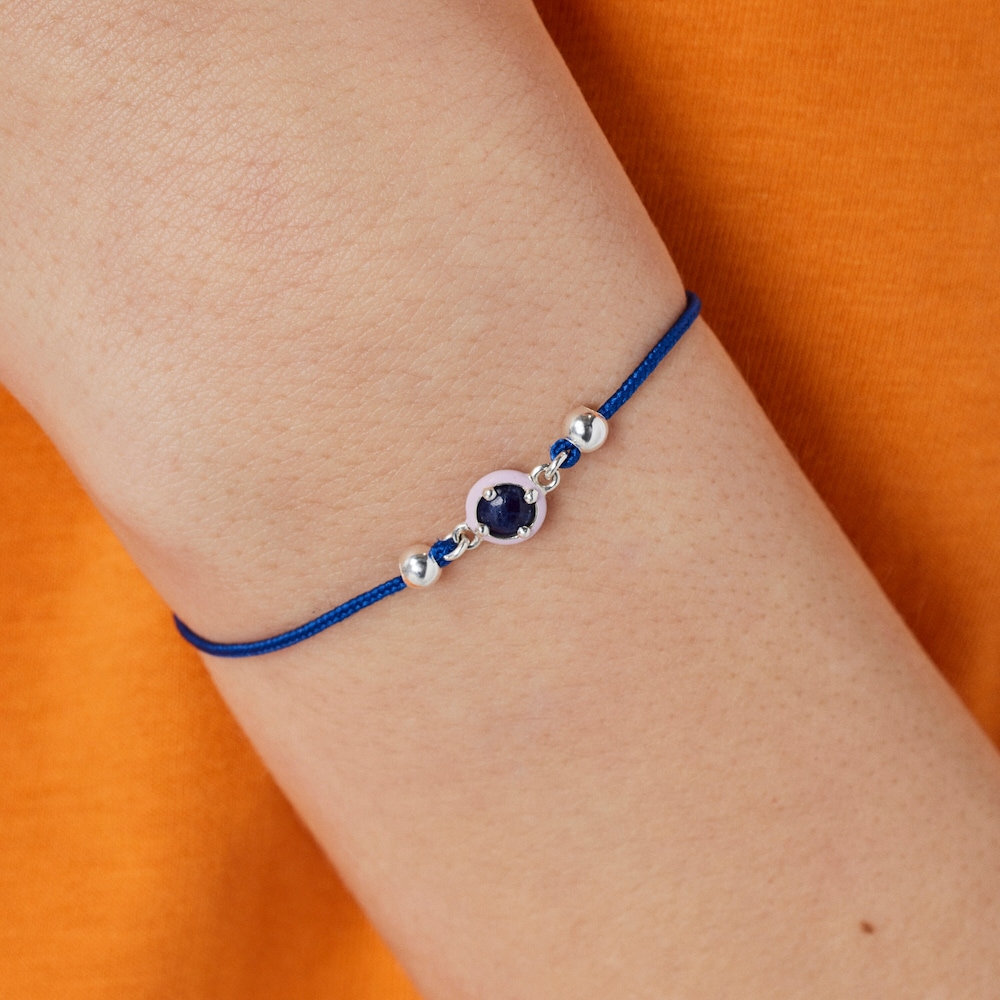 Blue cord TOUS Vibrant Colors Bracelet with sodalite and enamel