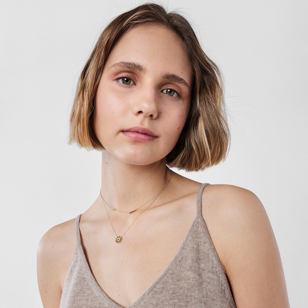 Collar TOUS Crossword Mama de oro y diamantes