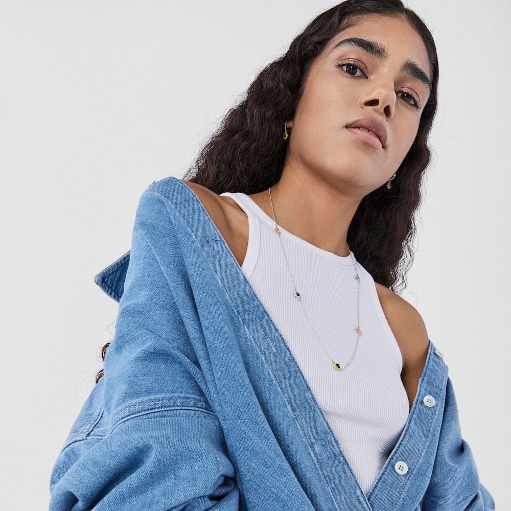 Collar de plata, gemas y esmalte TOUS Vibrant Colors