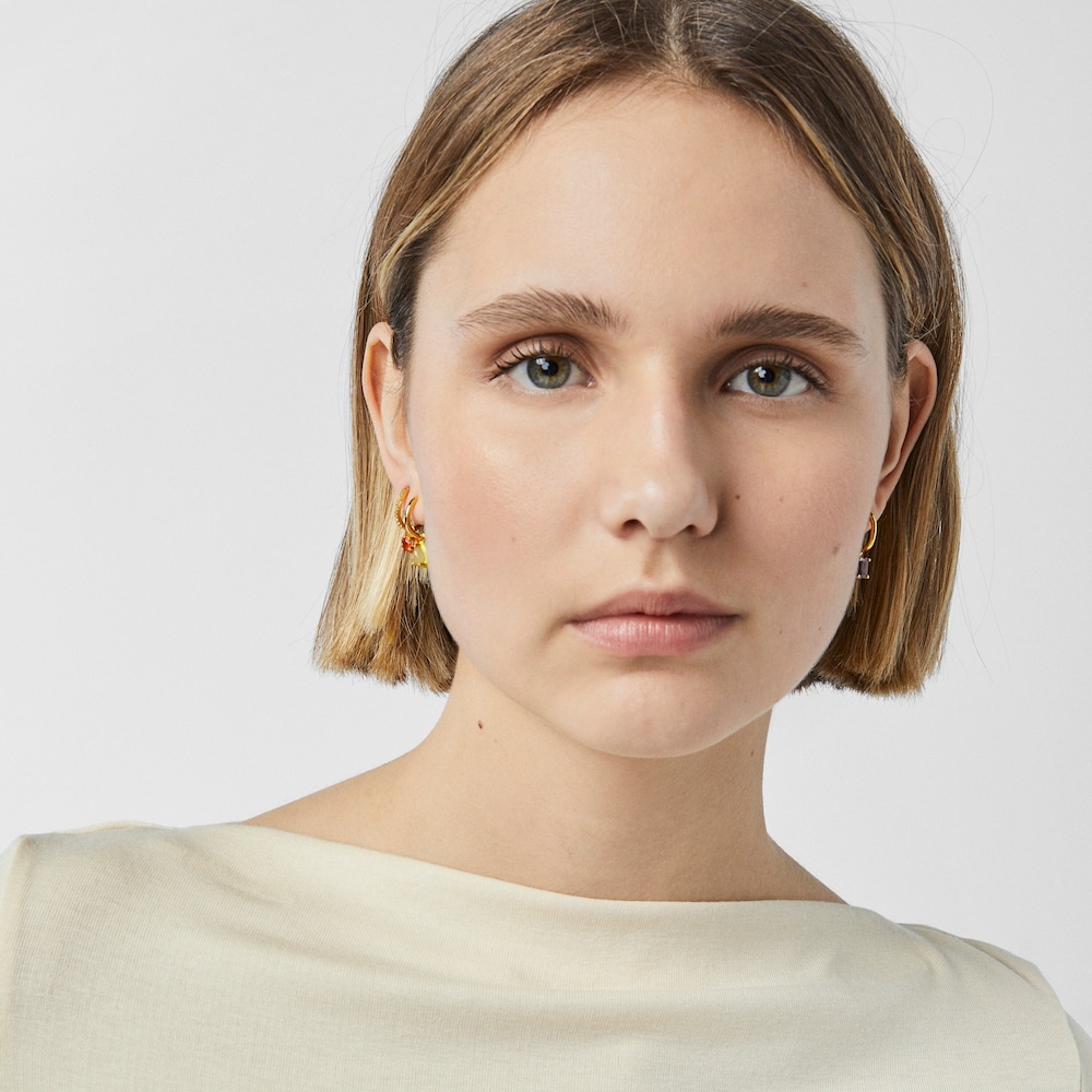 TOUS Vibrant Colors Earring with chalcedony and colored enamel