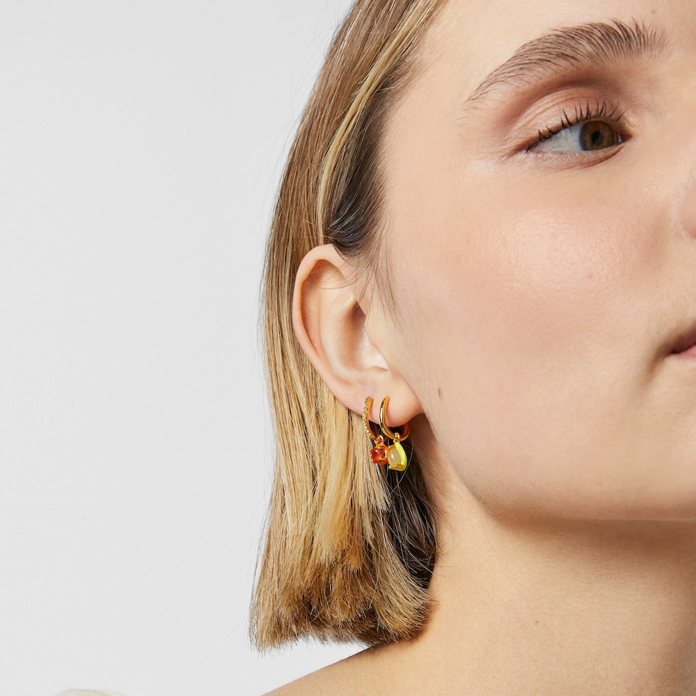 TOUS Vibrant Colors Earring with chalcedony and colored enamel