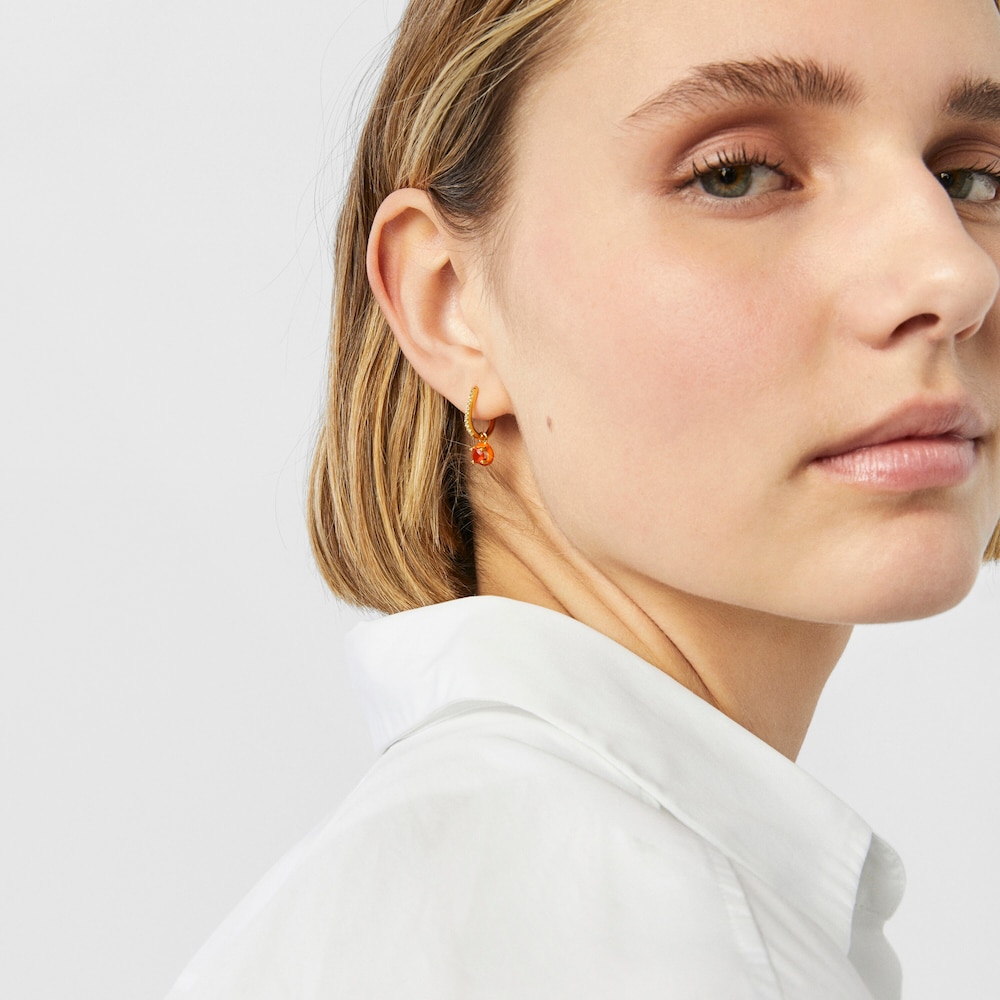 TOUS Vibrant Colors Earring with carnelian and colored enamel