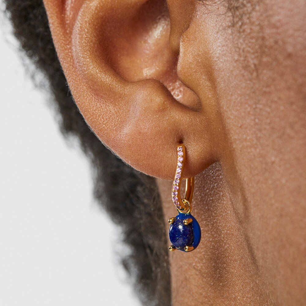 TOUS Vibrant Colors Earring Silver vermeil with lapis lazuli and colored enamel