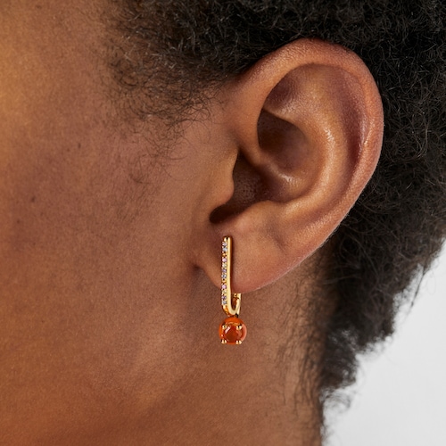TOUS Vibrant Colors Earring with carnelian and enamel details