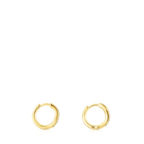Silver vermeil TOUS Vibrant Colors Hoop earrings with gemstones