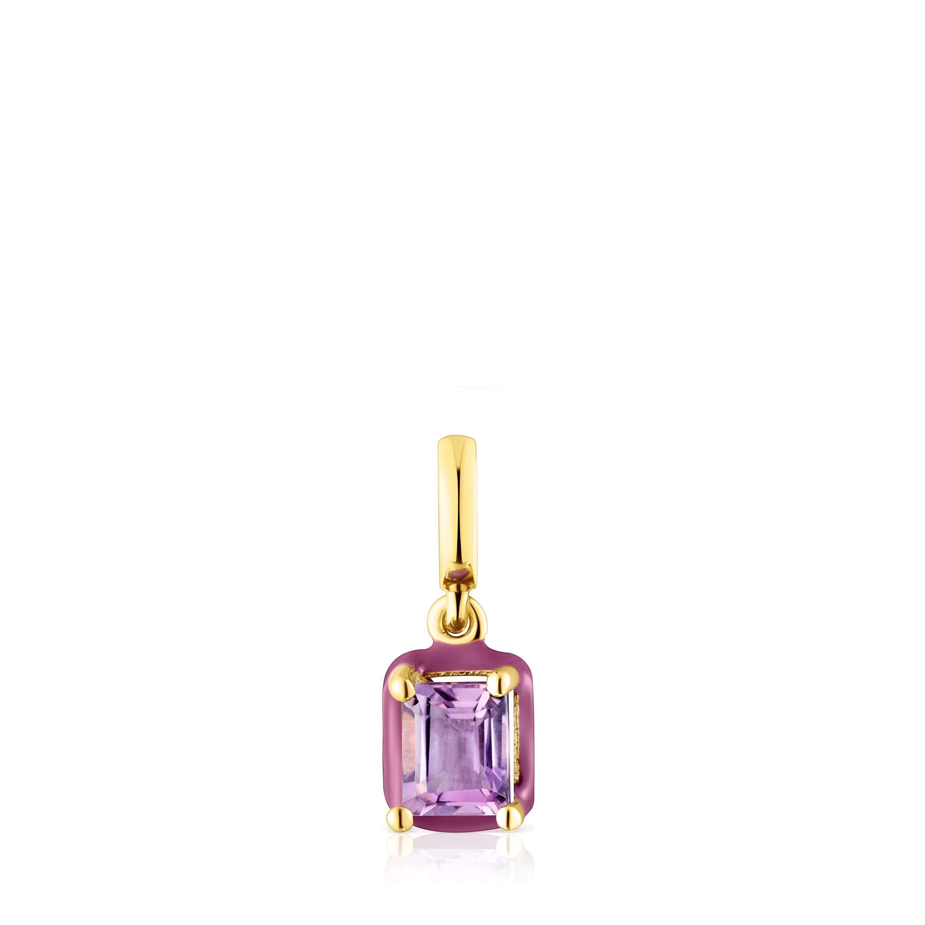 TOUS Vibrant Colors Pendant with amethyst and colored enamel