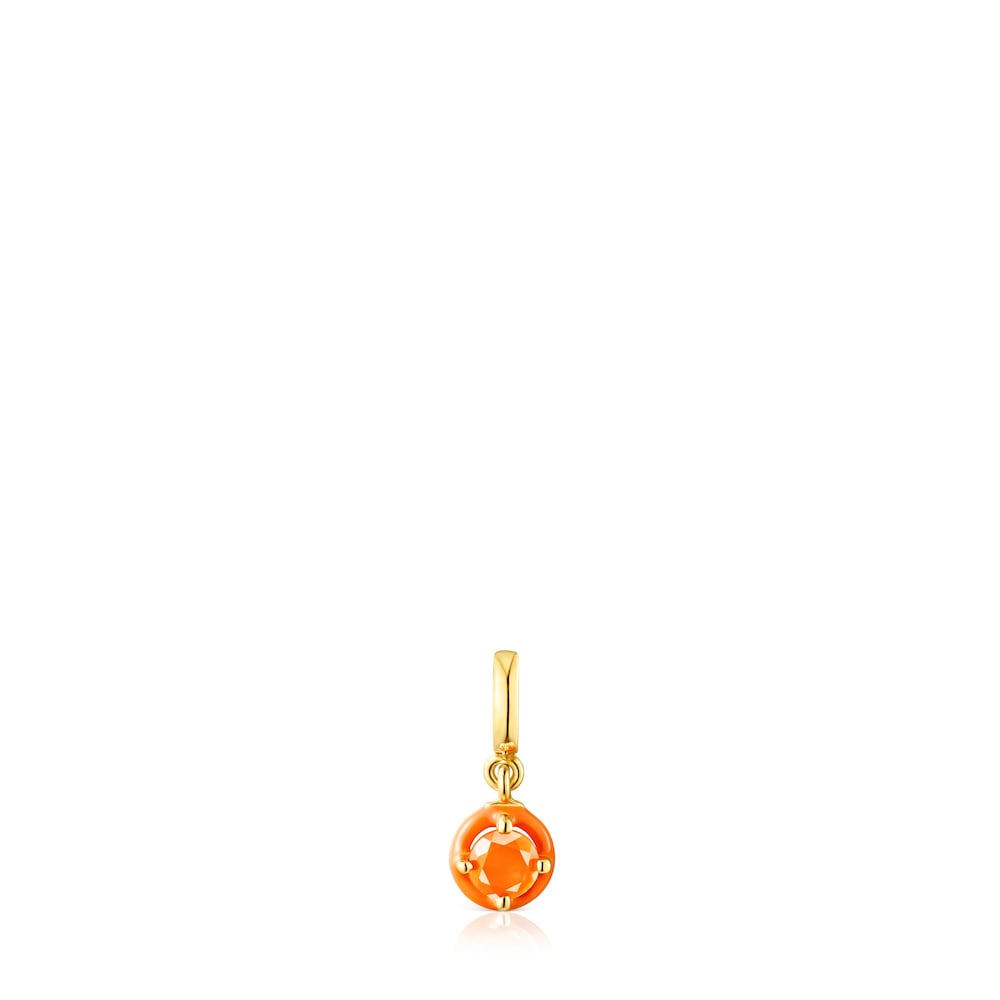 TOUS Vibrant Colors Pendant with carnelian and colored enamel