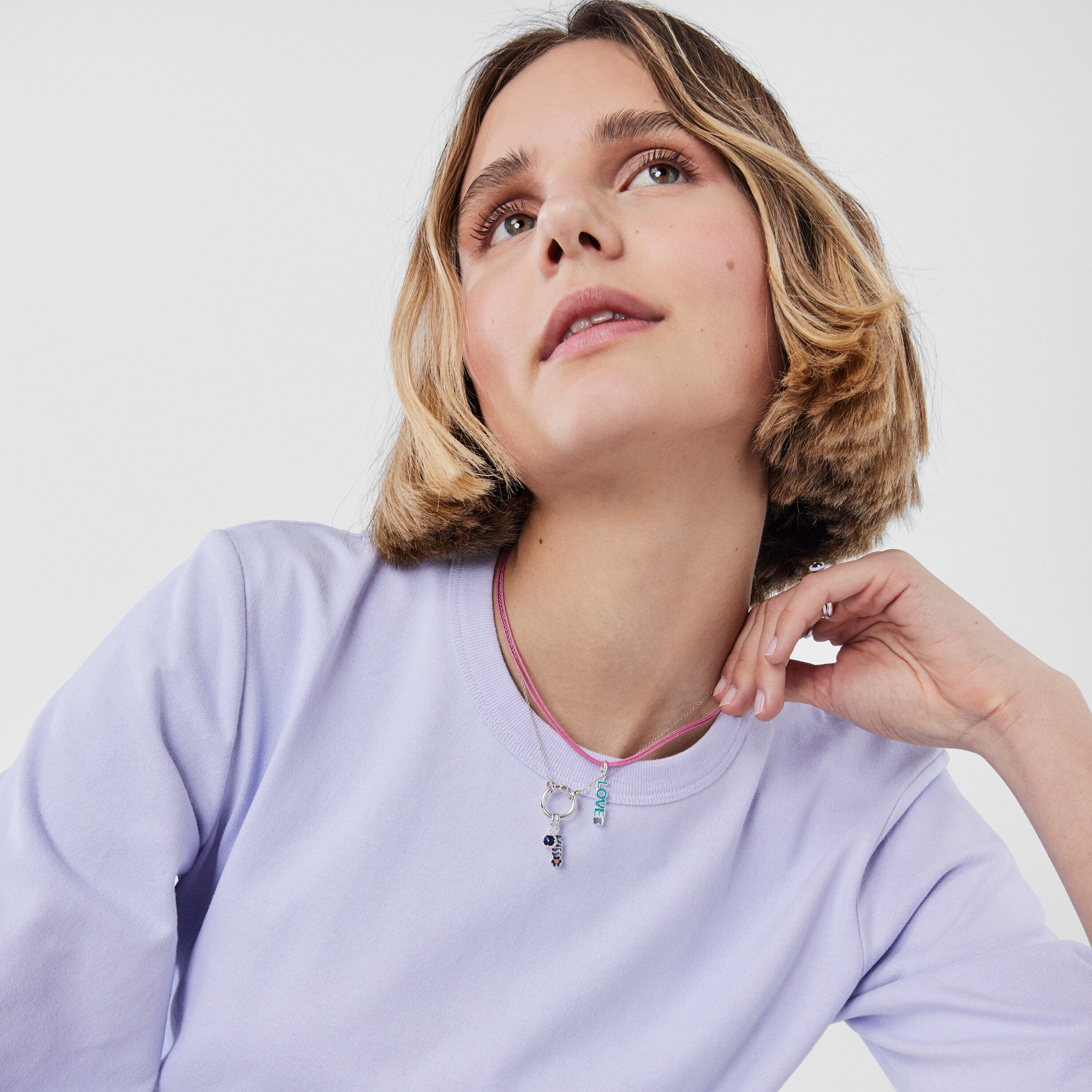 Silver TOUS Vibrant Colors Pendant with sodalite and lilac enamel