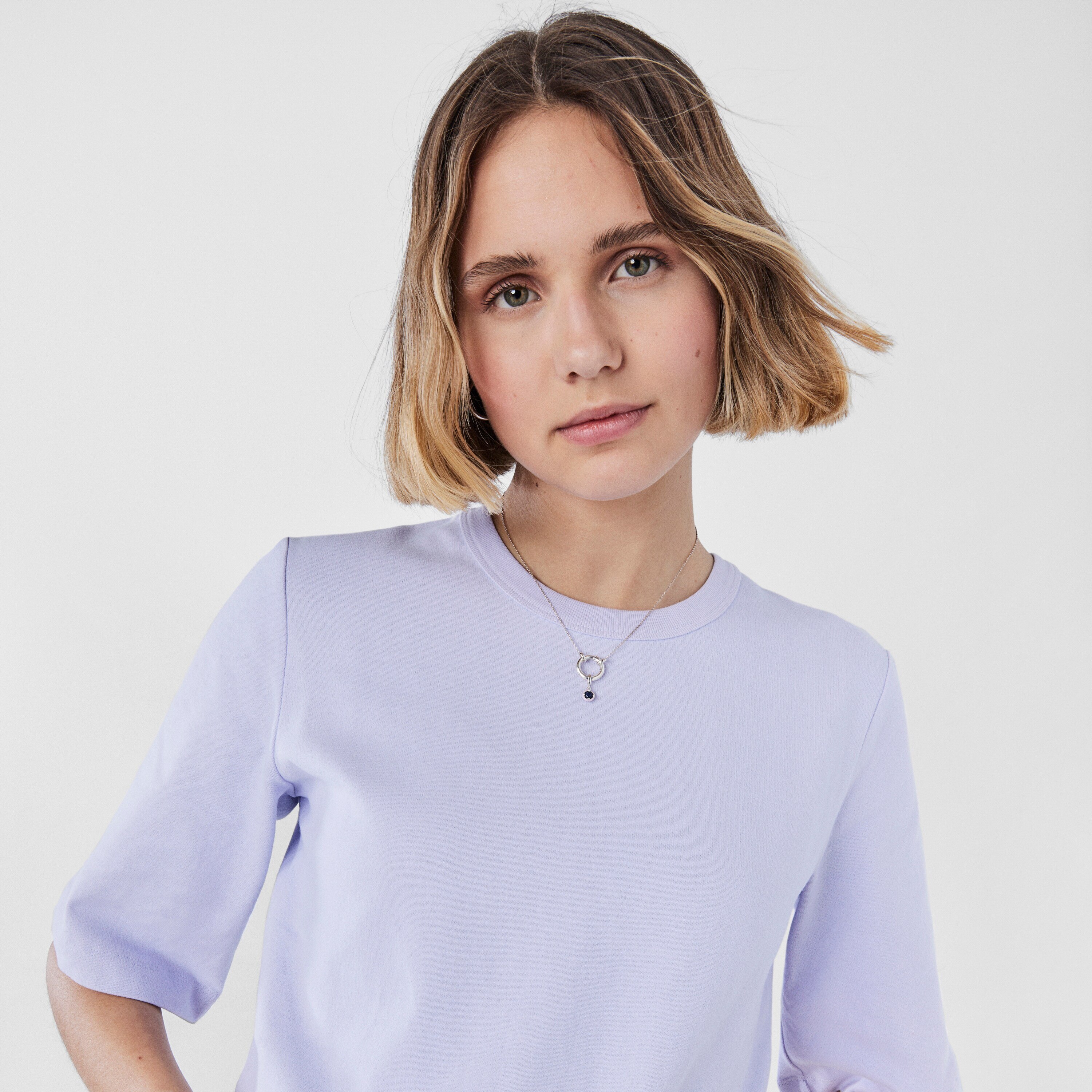 Silver TOUS Vibrant Colors Pendant with sodalite and lilac enamel