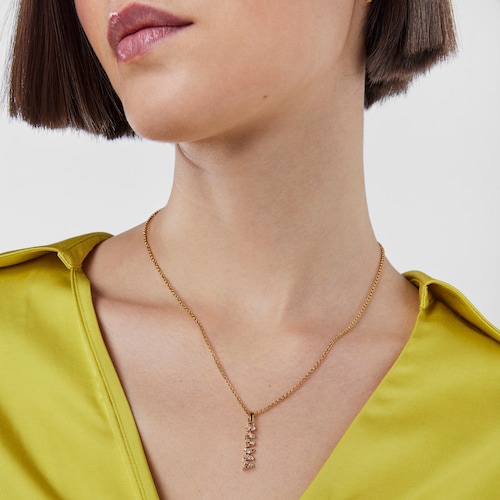 Silver vermeil TOUS Crossword Mama Mama pendant with gemstones