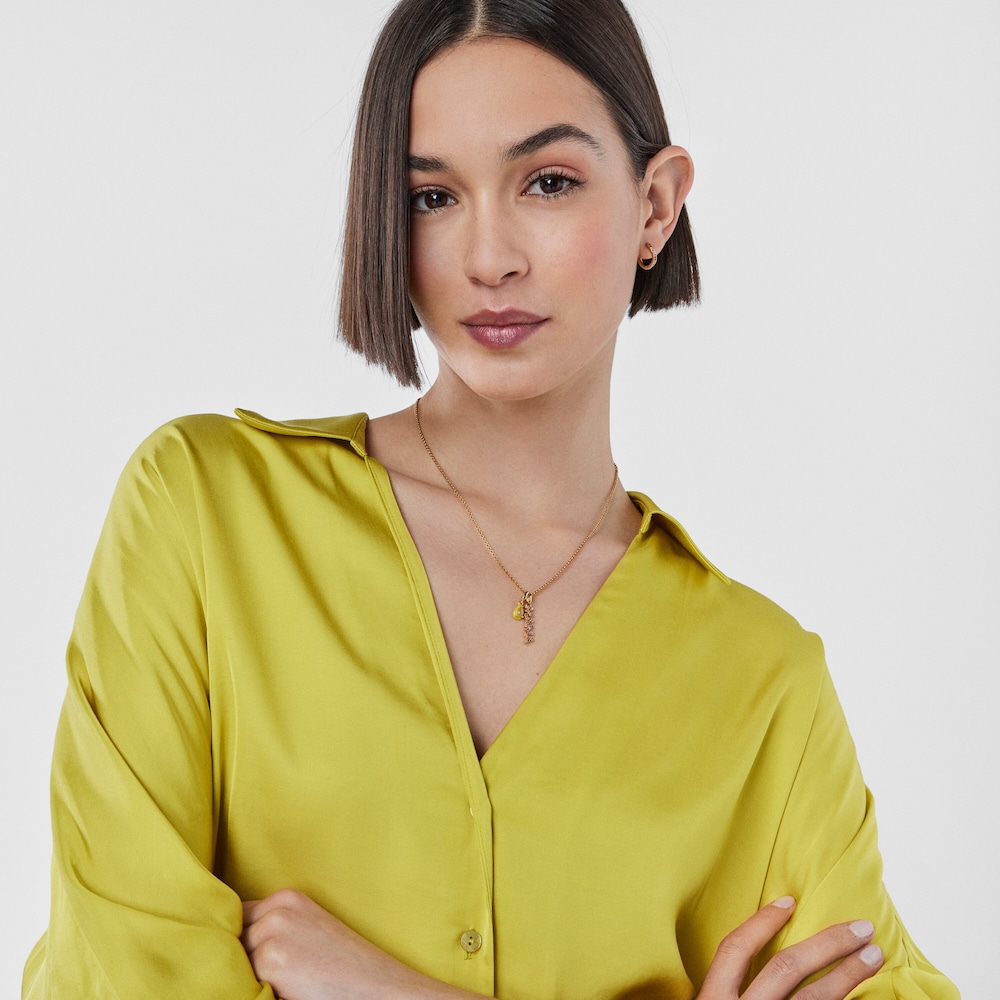 Dije Mama con ba&ntilde;o de oro 18 kt sobre plata y gemas TOUS Crossword Mama