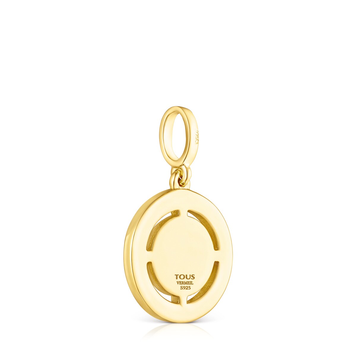 Silver vermeil TOUS Crossword Mama Mama pendant with gemstones and enamel