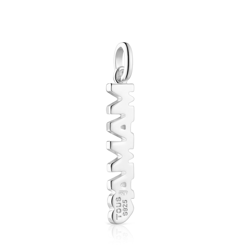 Colgante Mama TOUS Crossword Mama de plata y esmalte image number 2