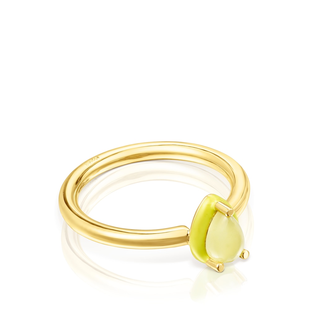 TOUS Vibrant Colors Ring with chalcedony and enamel TOUS Vibrant Colors Ring with chalcedony and enamel