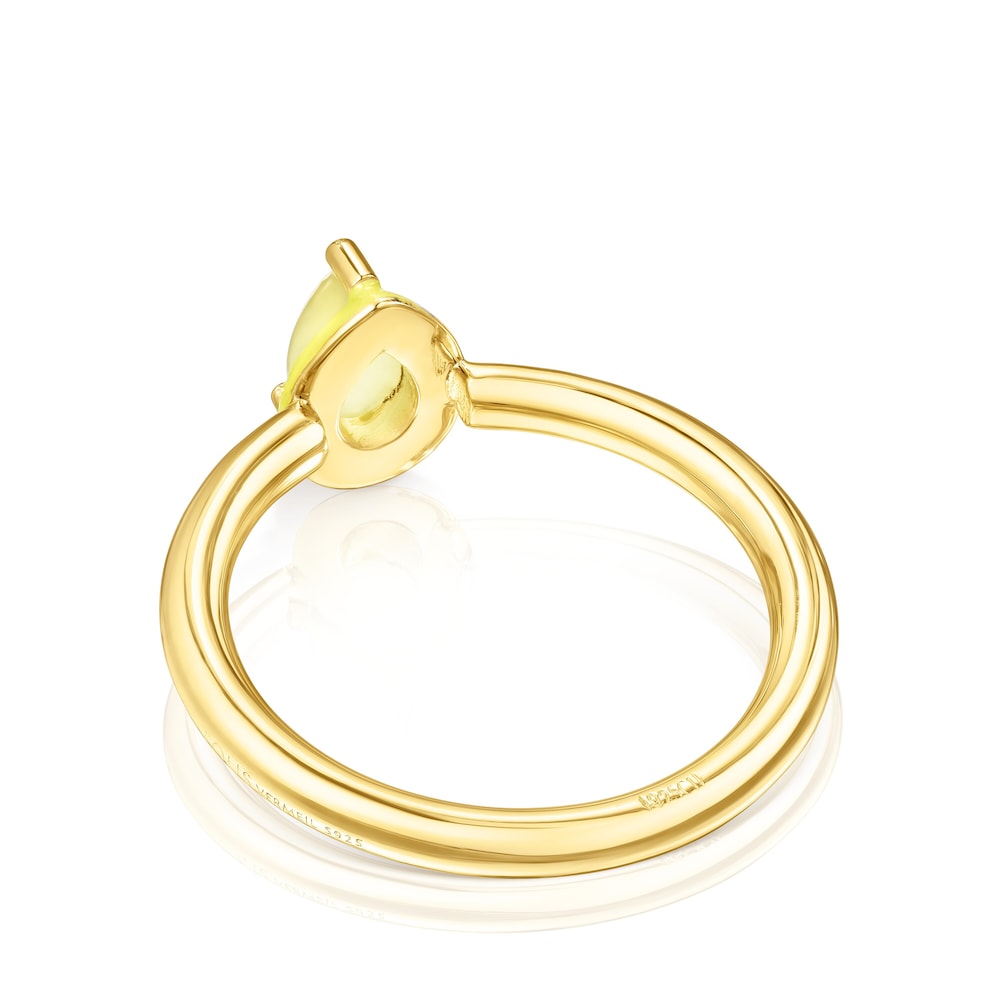 TOUS Vibrant Colors Ring with chalcedony and enamel TOUS Vibrant Colors Ring with chalcedony and enamel