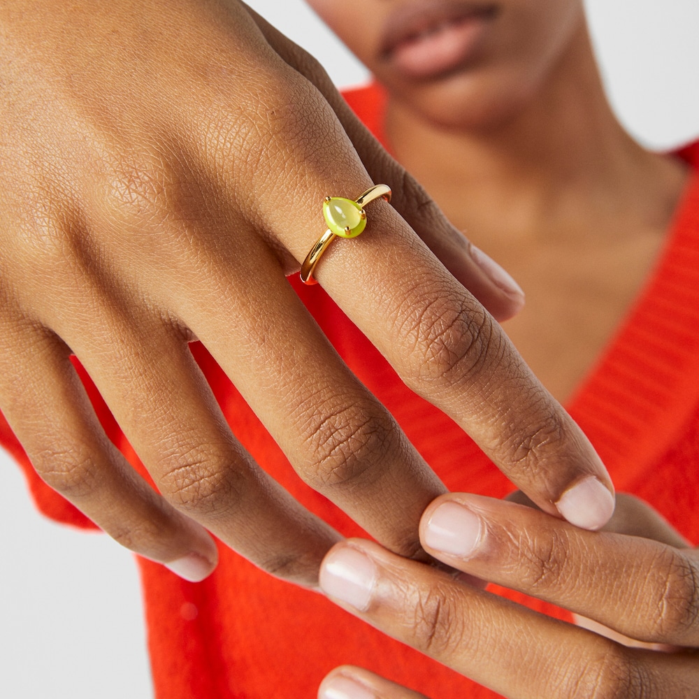 TOUS Vibrant Colors Ring with chalcedony and enamel TOUS Vibrant Colors Ring with chalcedony and enamel