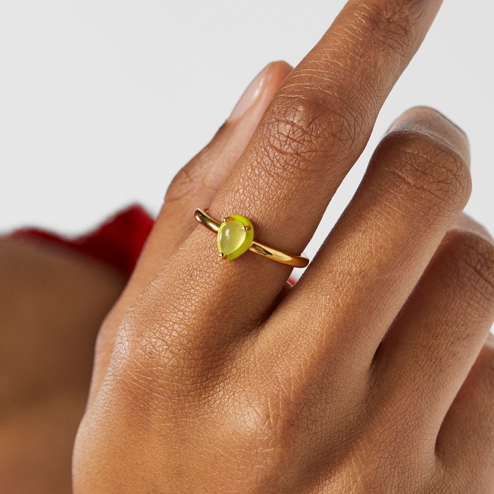 TOUS Vibrant Colors Ring with chalcedony and enamel TOUS Vibrant Colors Ring with chalcedony and enamel