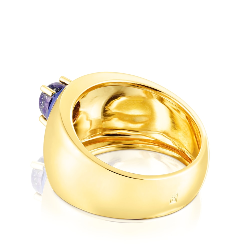 Anillo con lapisl&aacute;zuli y esmalte TOUS Vibrant Colors