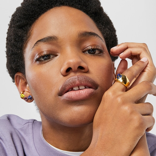 TOUS Vibrant Colors Ring with lapis lazuli and enamel