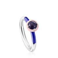 Anillo de plata con sodalita y esmalte TOUS Vibrant Colors