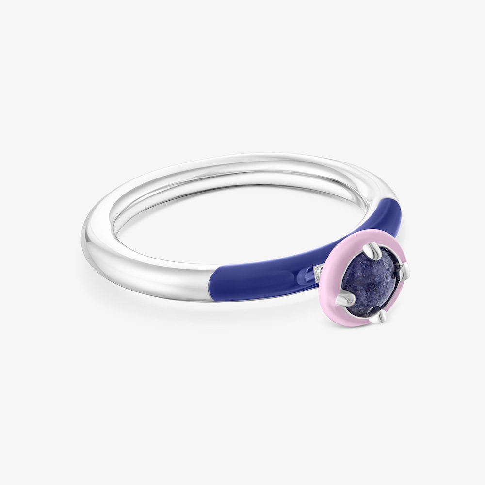 Ring TOUS Vibrant Colors aus Silber mit Sodalith und Emaille