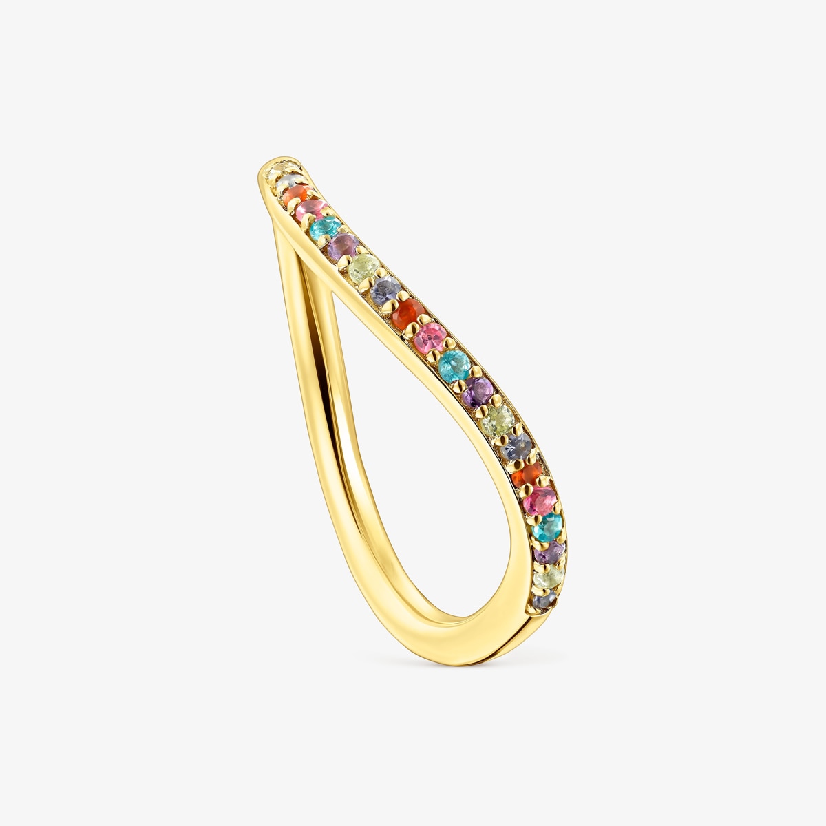 Tous - Anillo De Plata Vermeil Y Gemas Tous Vibrant Colors Talla 10