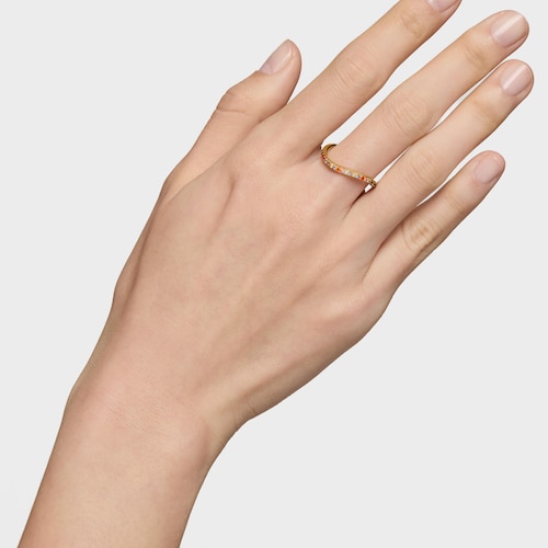 Silver vermeil TOUS Vibrant Colors Ring with gemstones
