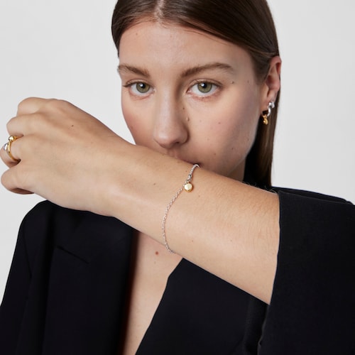 Pulseira bicolor com pingente TOUS Joy Bits