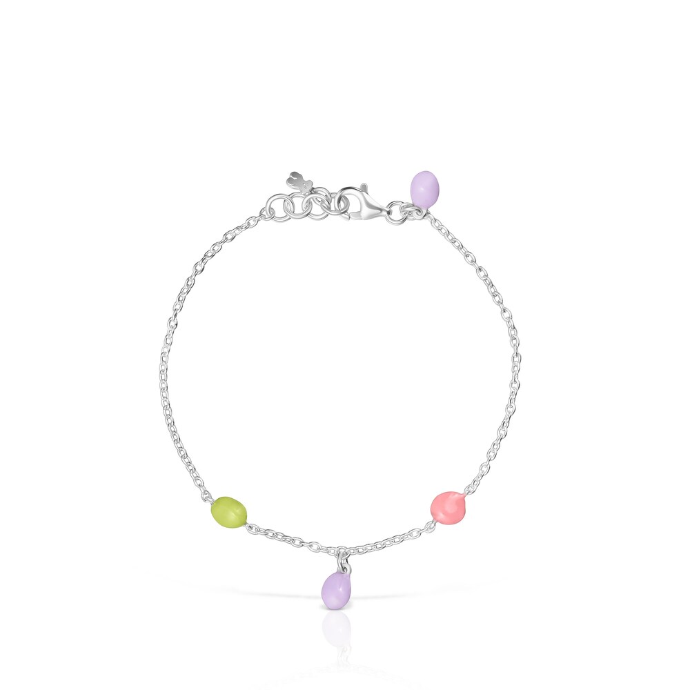 Silver and colored enamel TOUS Joy Bits bracelet