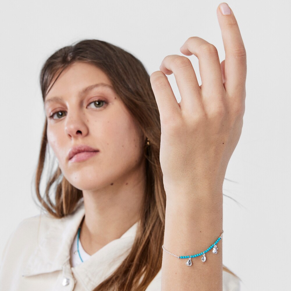 Pulsera de plata y calcita te&ntilde;ida TOUS Joy Bits