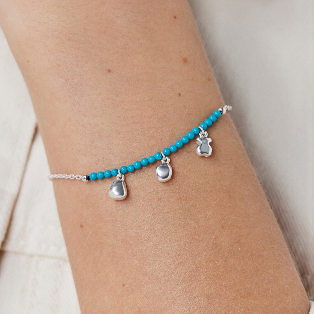 Pulsera de plata y calcita te&ntilde;ida TOUS Joy Bits